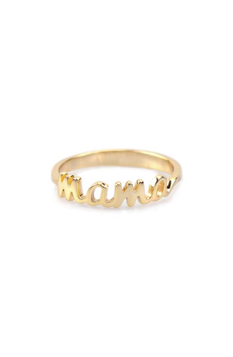Mama Script Ring