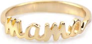 Kris Nations Mama Script Ring