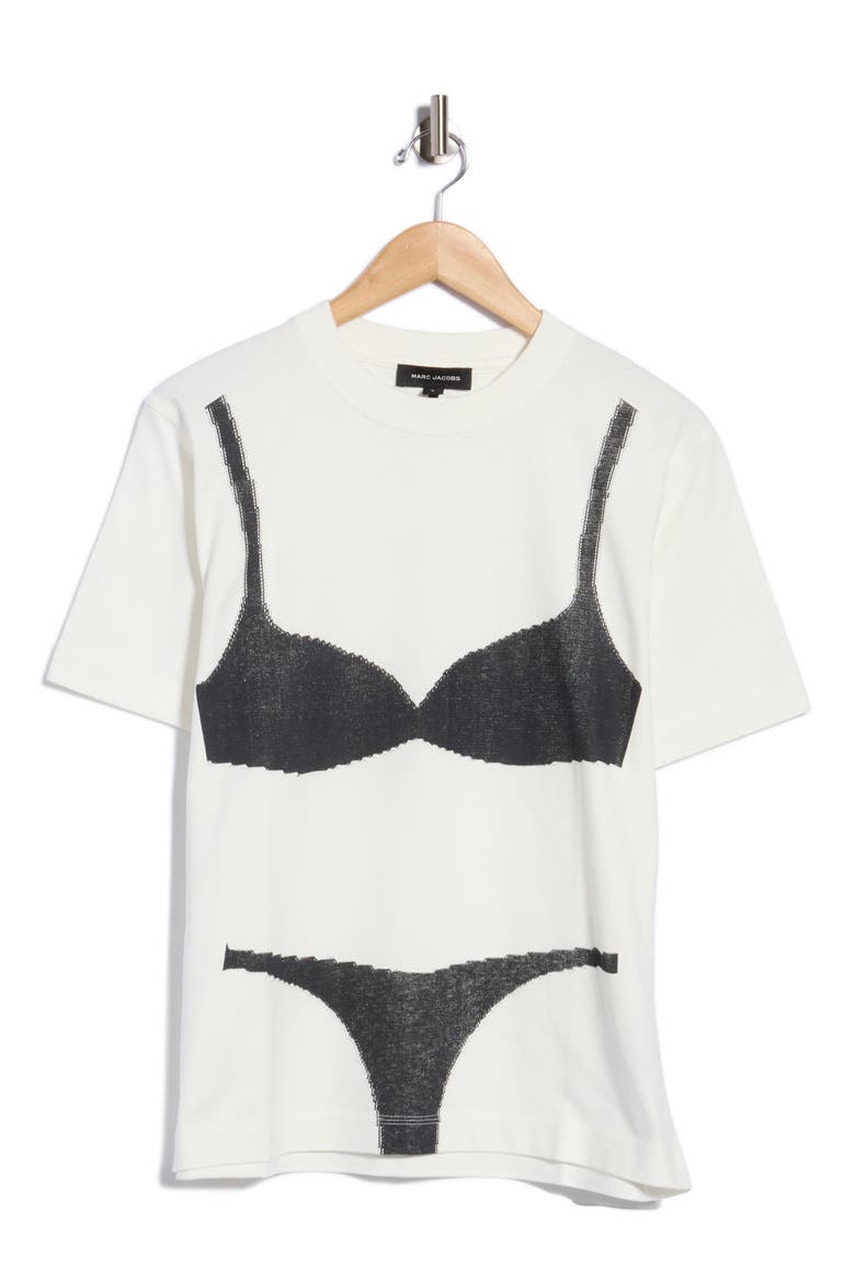 Bra Box Graphic T-shirt, Main, color, WHITE