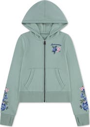 abercrombie kids Kids' Floral Full Zip Hoodie