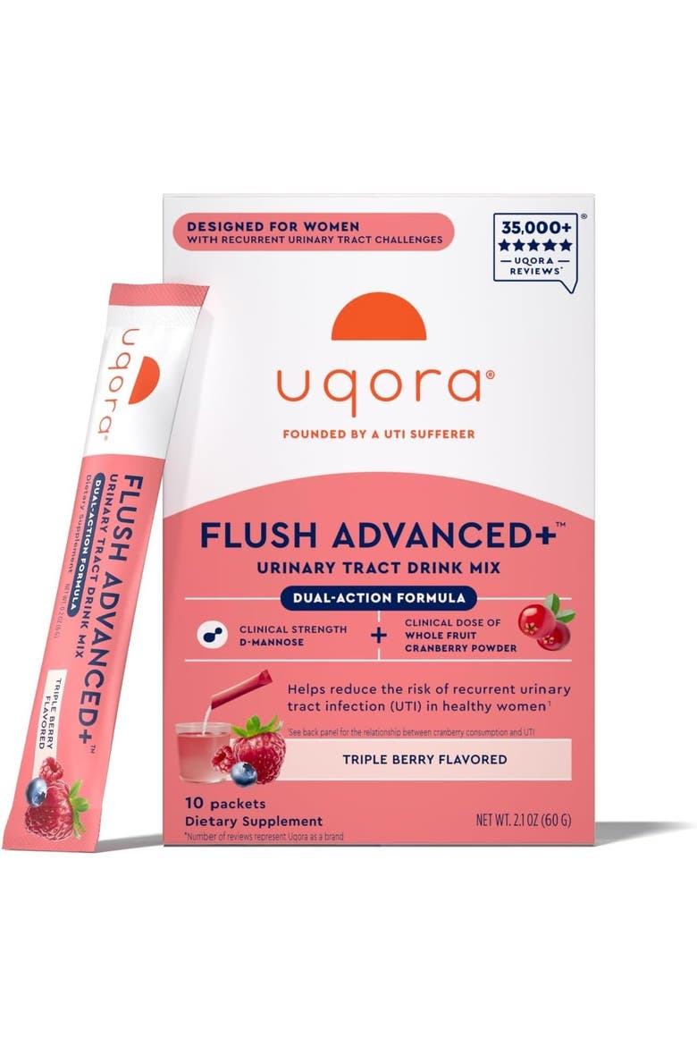 Flush Urinary Tract Supplement with Cranberry, D-Mannose, Vitamin C, Vitamin B6 and Potassium, Main, color, None