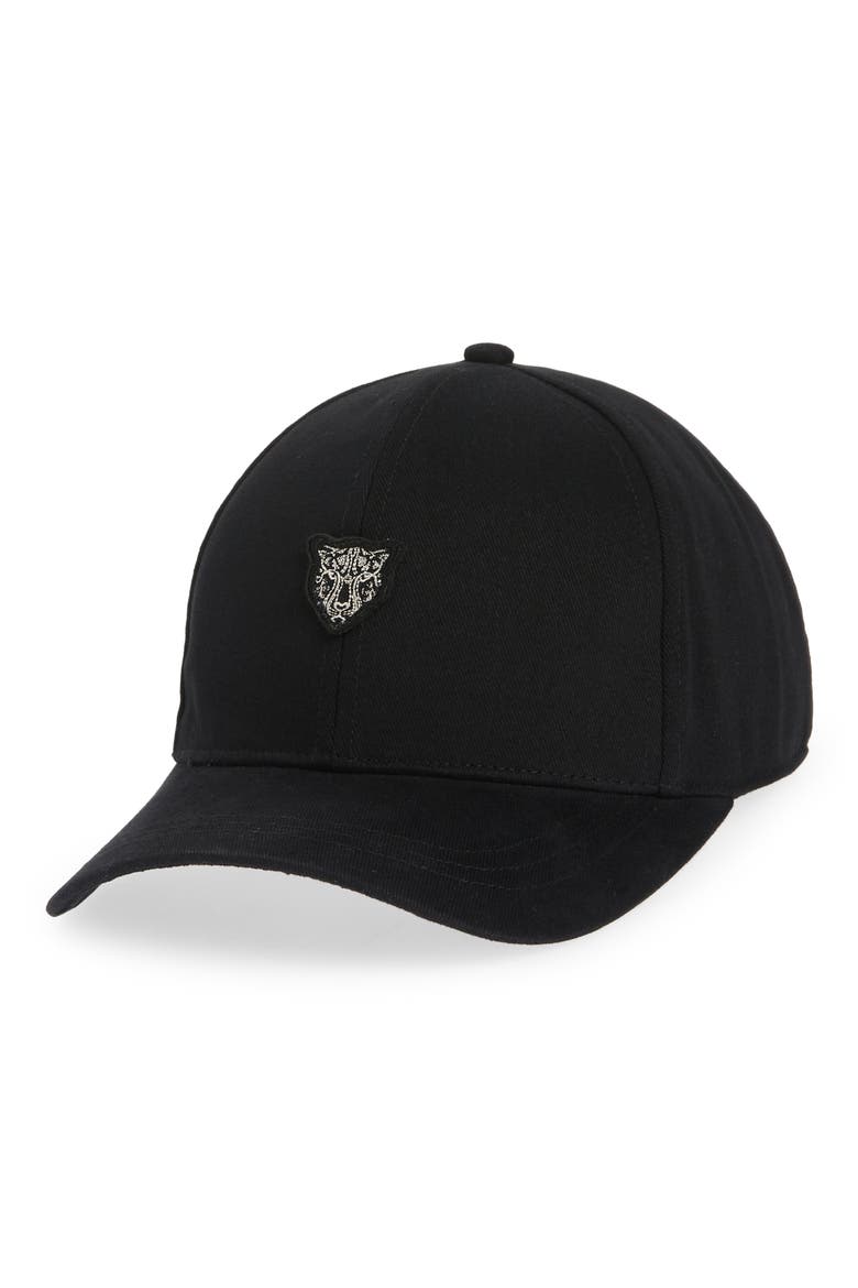 Love Is the Answer Embroidered Baseball Cap, Main, color, BLACK
