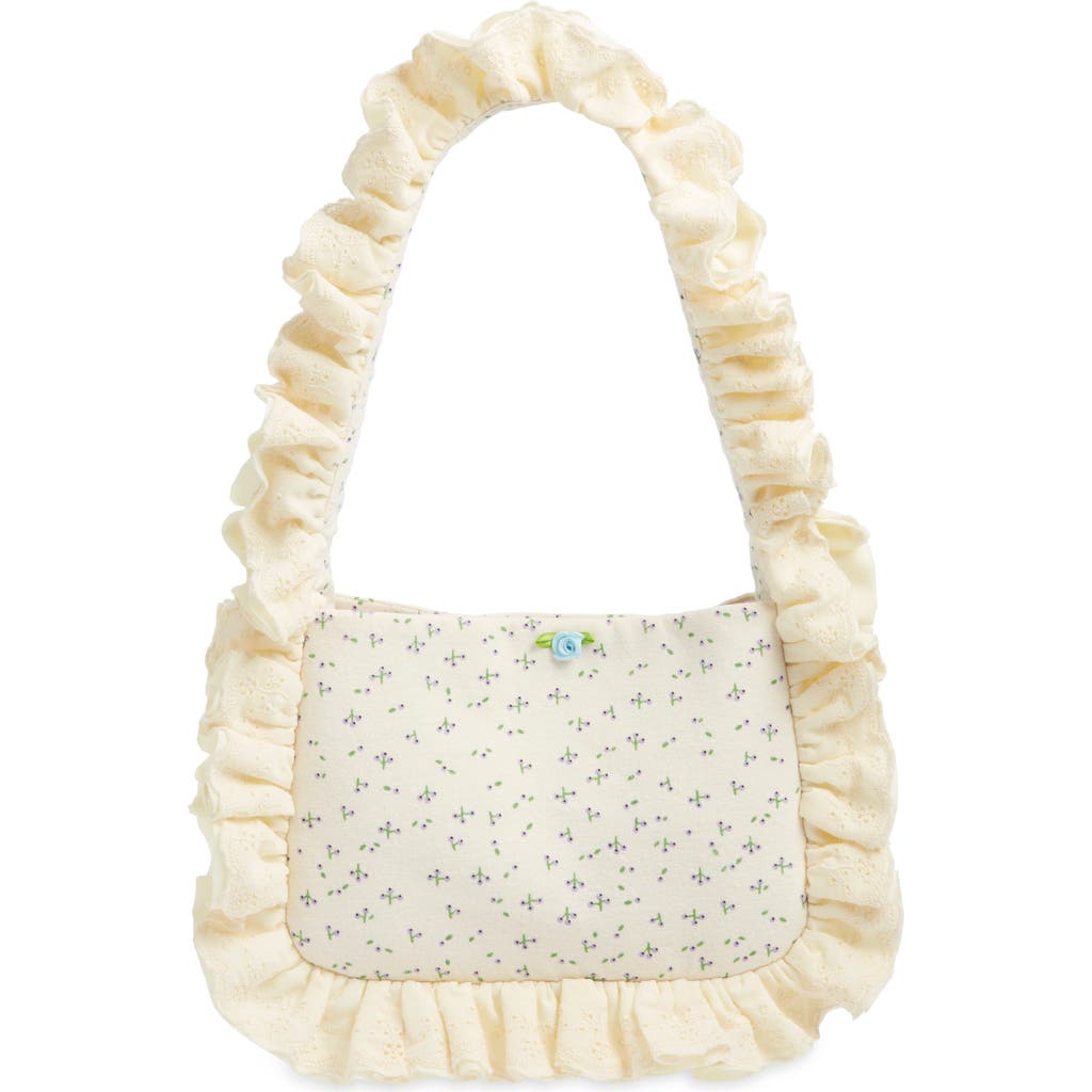 Baggy London Baguette Shoulder Bag In White
