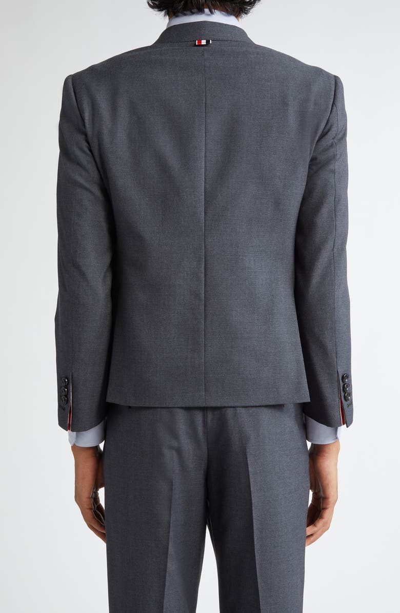 Thom Browne High Break Classic Fit Wool Blend Sport Coat, Alternate, color, Dark Grey