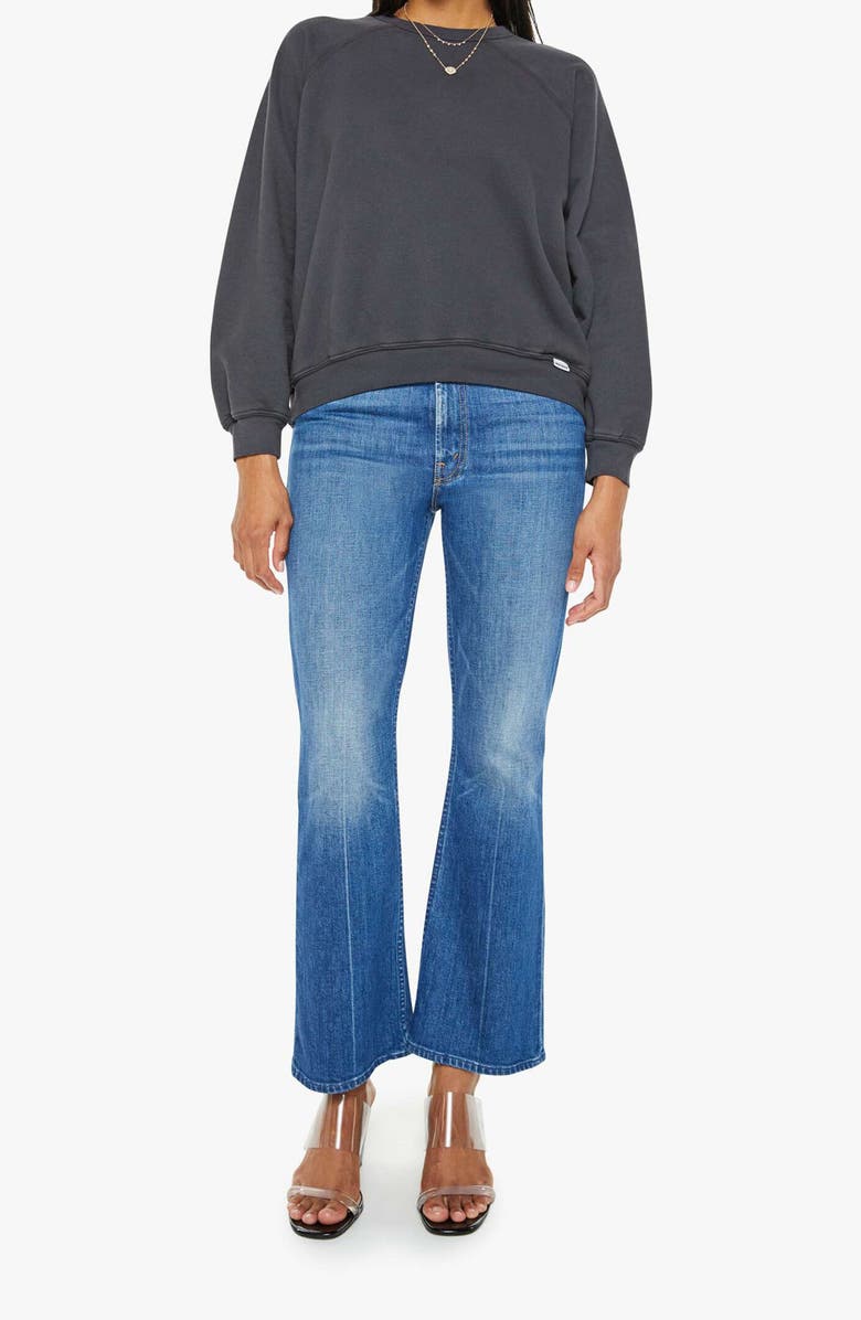 MOTHER The Biggie Concert Cotton Graphic Sweatshirt, Alternate, color, Faded Black