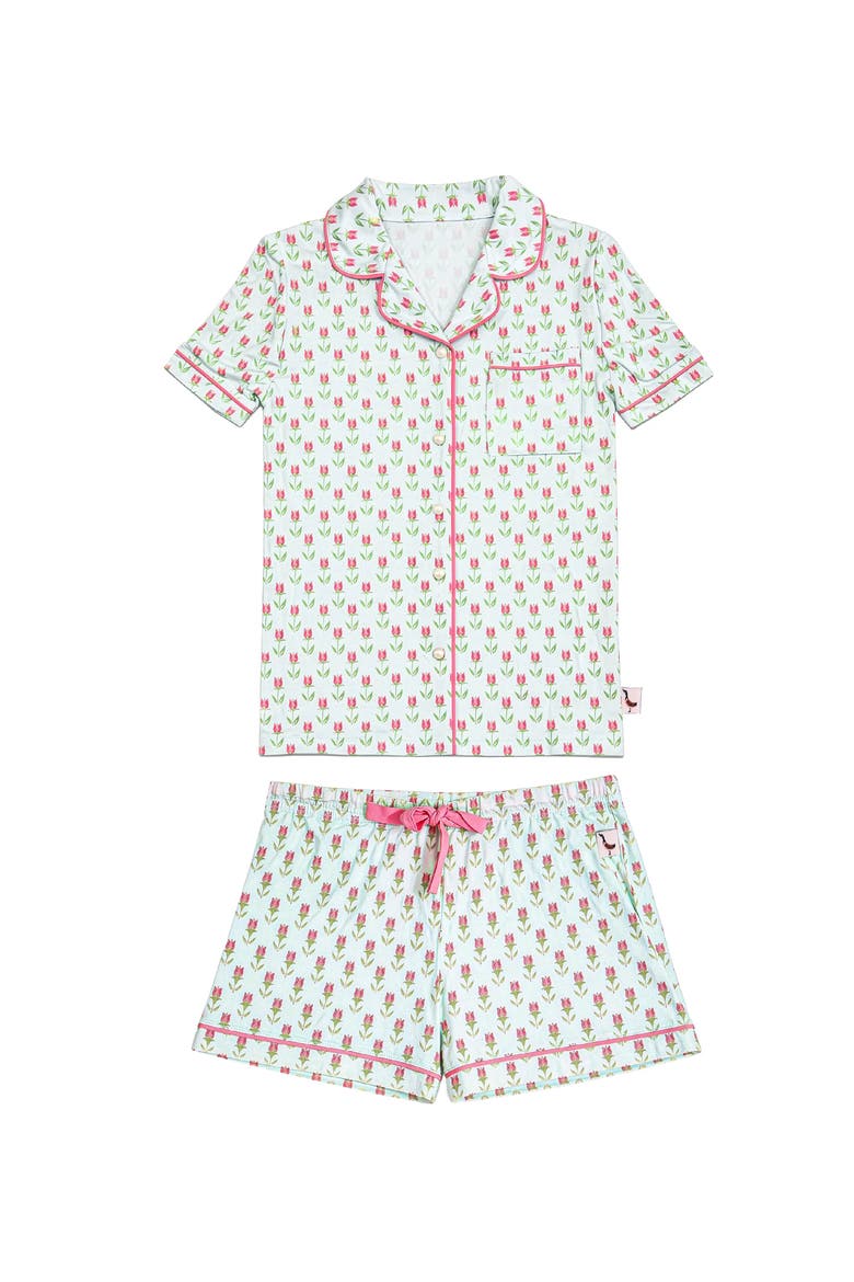 Tulip Print Short Sleeve Jersey PJ (Women) | Nordstrom