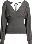 Loveappella Empire Tie Back Rib Top