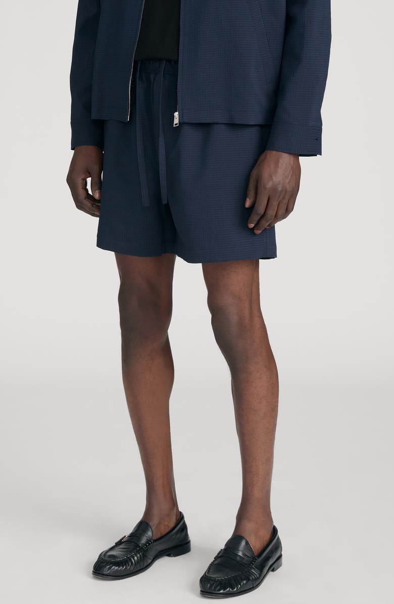 FRAME Seersucker Drawstring Shorts, Alternate, color,