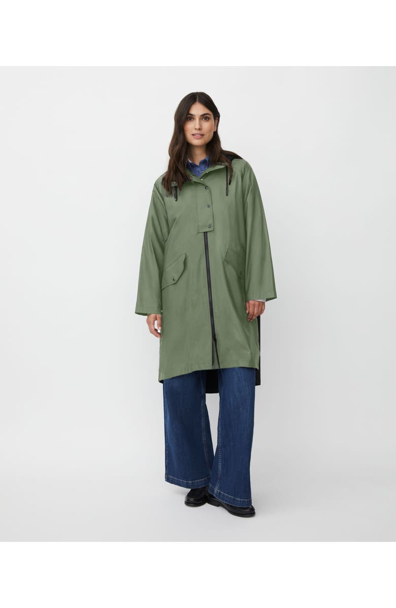 Masai Copenhagen MaTheia Long Sleeve Hooded Coat, Main, color, Duck Green