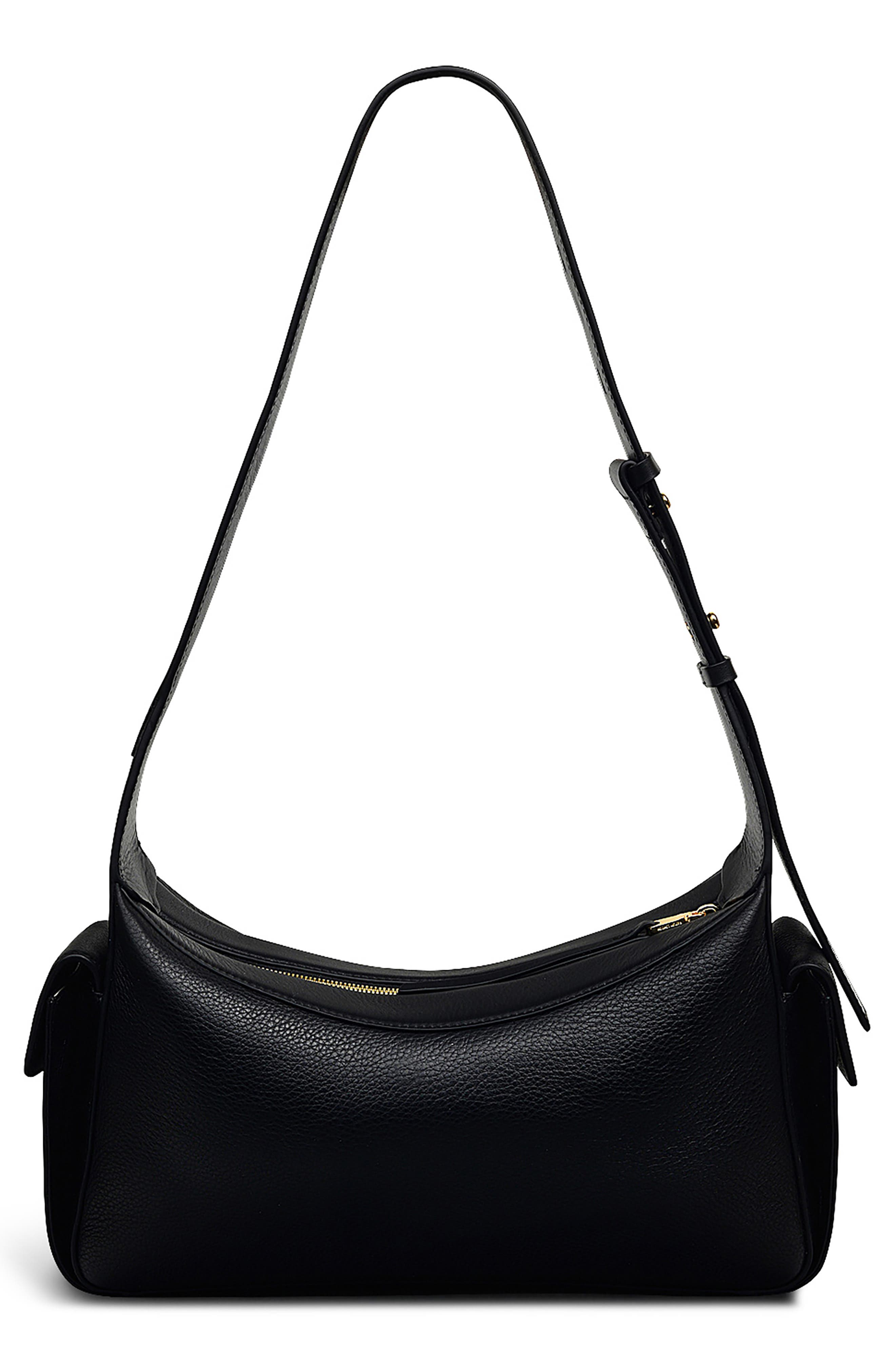Radley The Fitzrovia Small Zip Top Leather Shoulder Bag, Alternate, color, Black