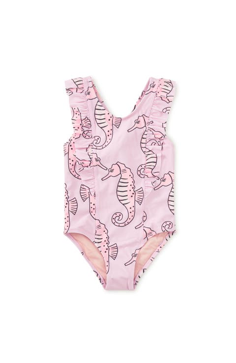 Ruffle One-Piece Swimsuit (Toddler, Little Kid, Big Kid)