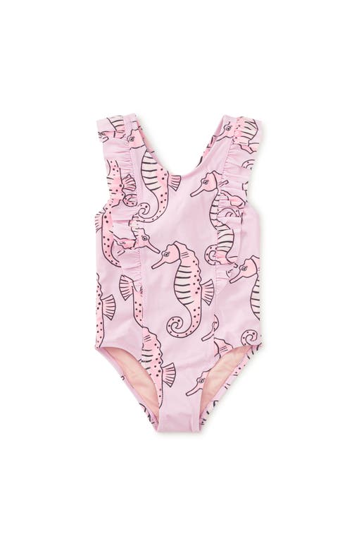 Tea Collection Ruffle One-Piece Swimsuit in Caballito De Mar at Nordstrom, Size 2T