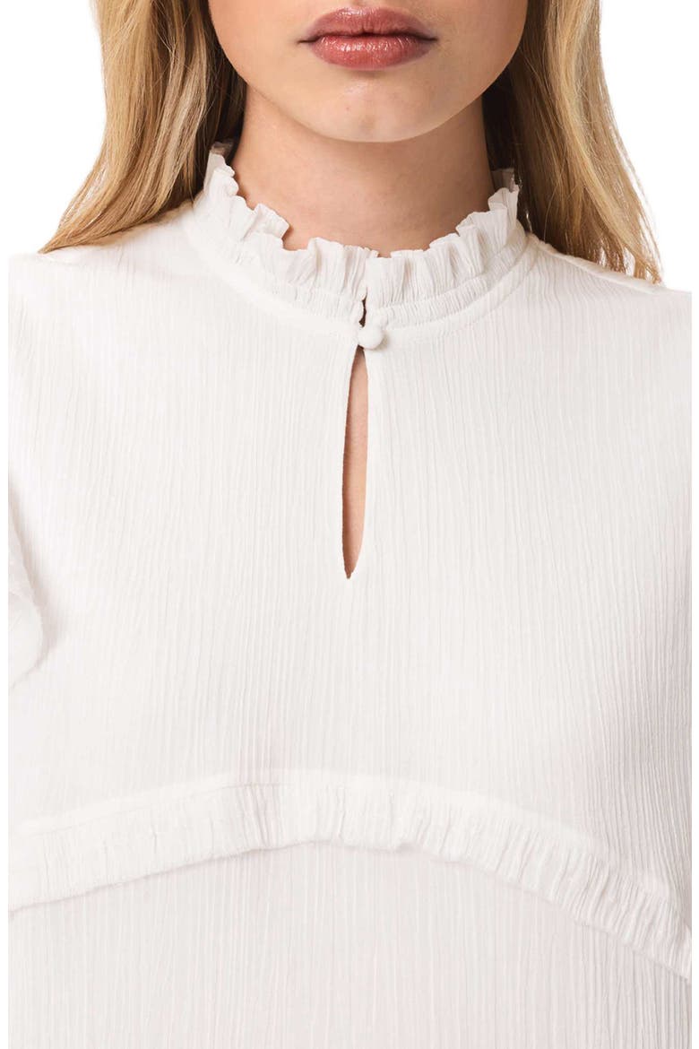 Cavalry Layered Ruffle High-Low Dress, Alternate, color, CHALK WHITE