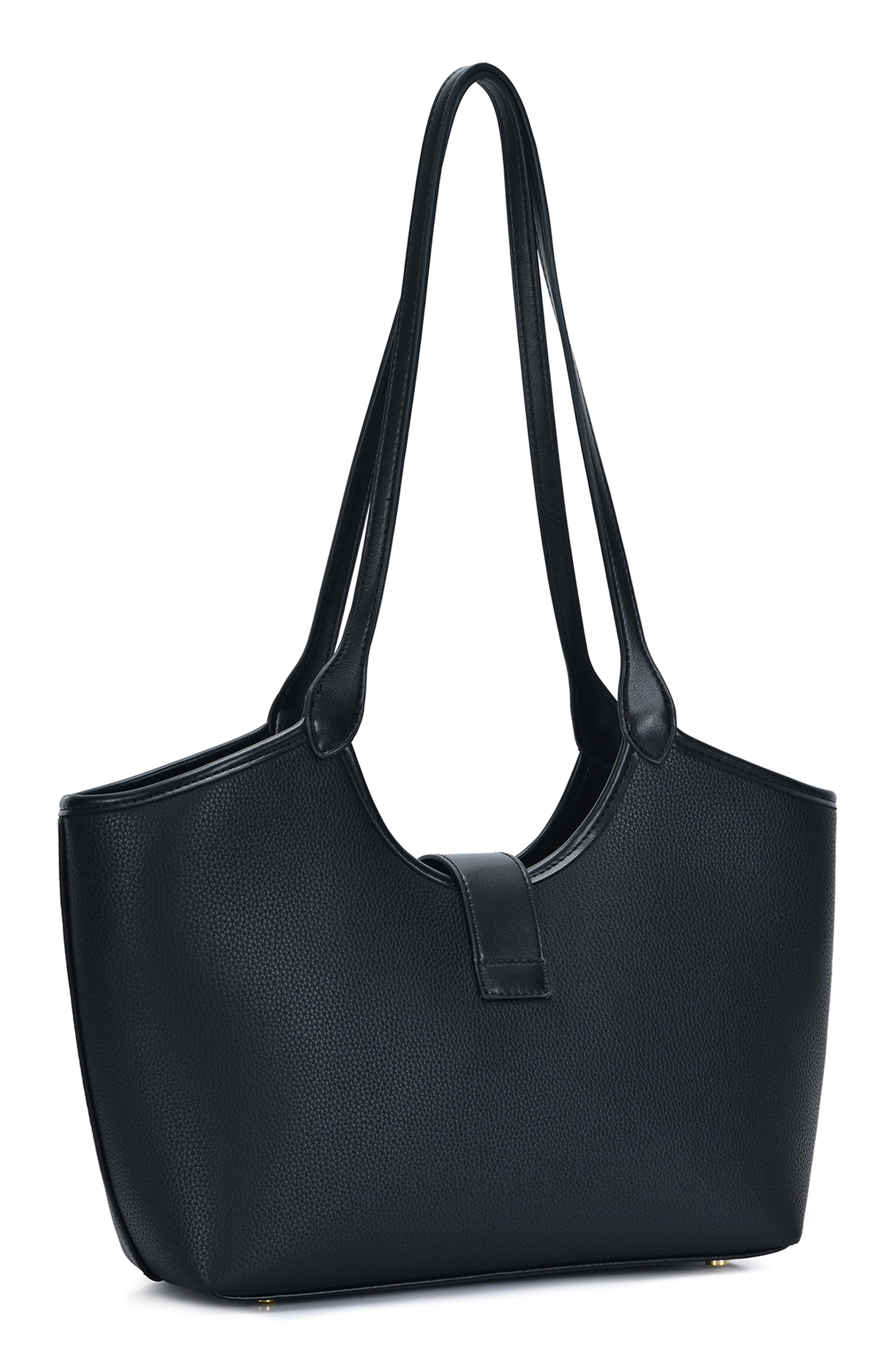 Miztique Hardware Detail Tote, Alternate, color, Black