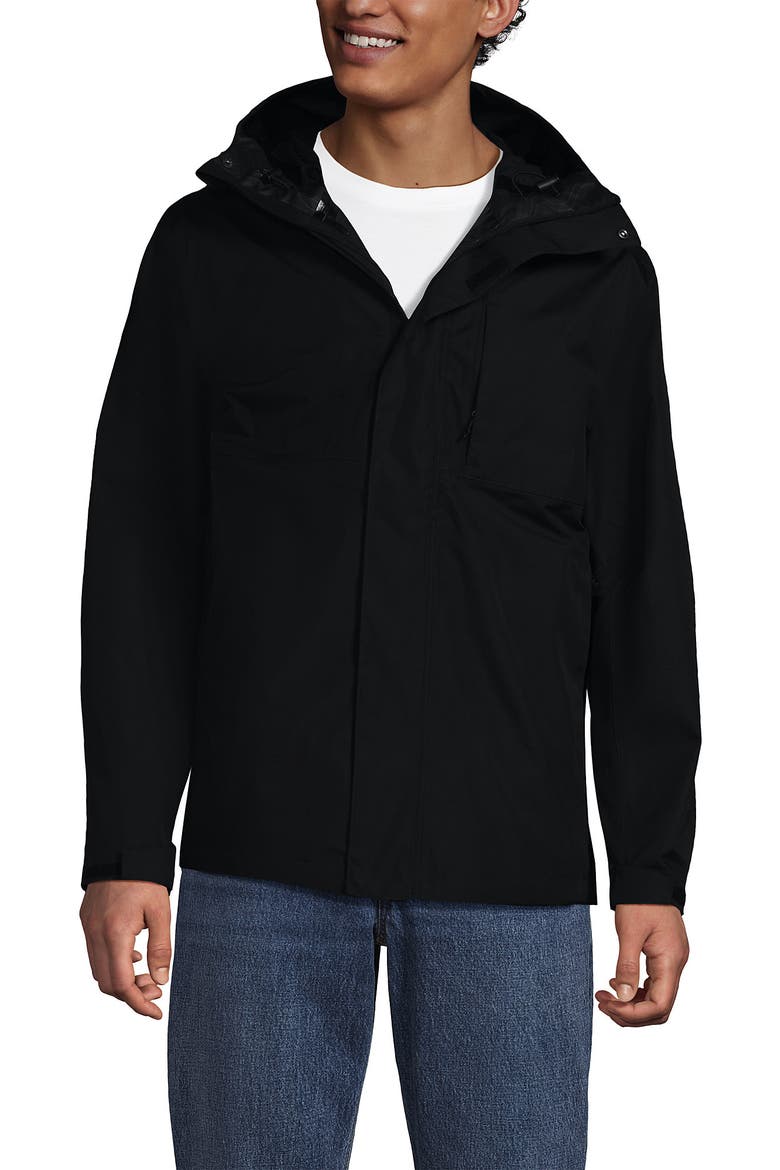 Waterproof Raincoat, Alternate, color, True Black