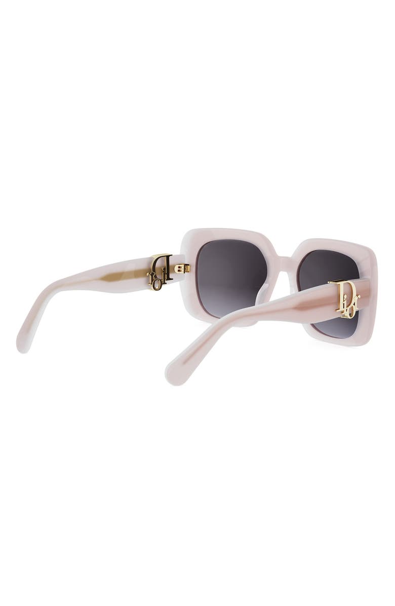DIOR Oblique S1I 54mm Gradient Square Sunglasses, Alternate, color, Shiny Pink / Gradient Smoke