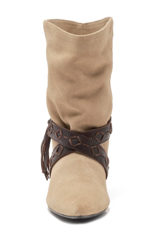 Free People Bronte Belt Wrapped Western Boot In Brown