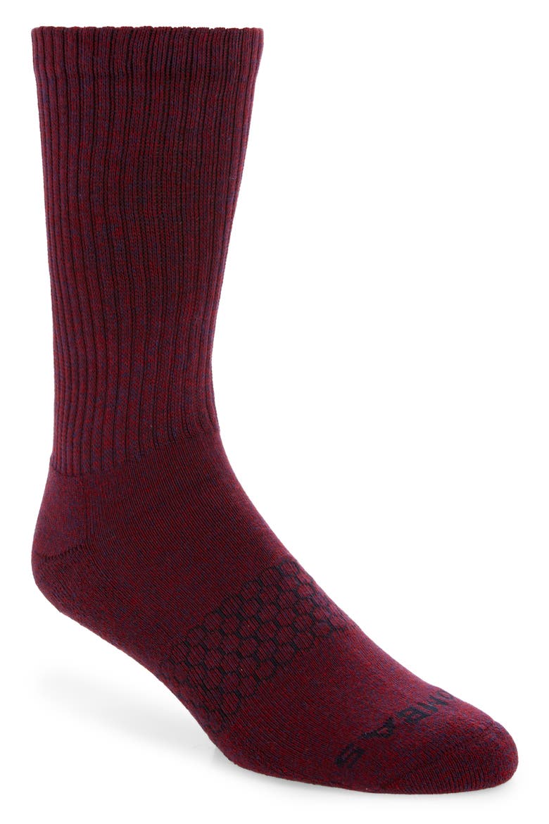 Marl Crew Socks, Main, color, BIKING RED ASTRAL AURA