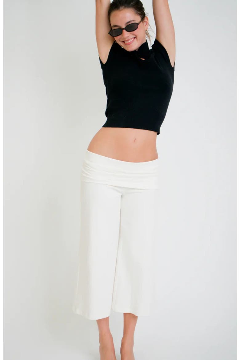 Cropped Gaucho, Alternate, color, Cream
