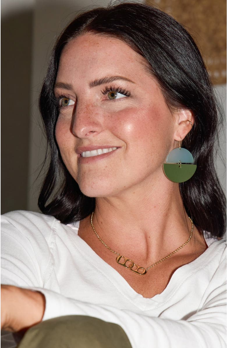 Nickel & Suede Soda Tab Necklace, Alternate, color, Silver