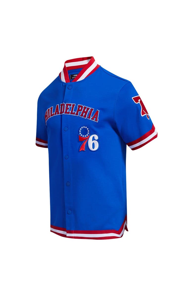 PRO STANDARD Men's Pro Standard Royal Philadelphia 76ers Classic Warm-Up Full-Snap Jacket, Alternate, color, Royal