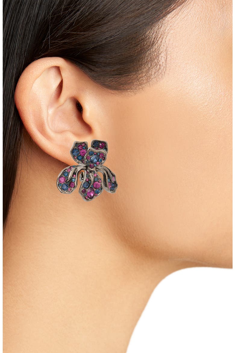 Iris Clip-On Earrings, Alternate, color, SAPH/AMY