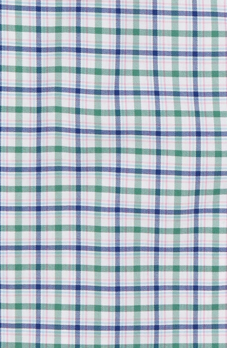 vineyard vines Kids' On-the-Go Check Button-Down Shirt, Alternate, color, Starboard Green V4