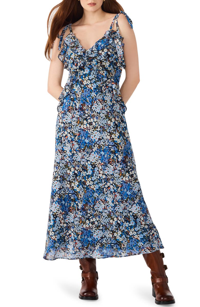 Steve Madden Adalina Floral Tie Strap Dress, Main, color, 