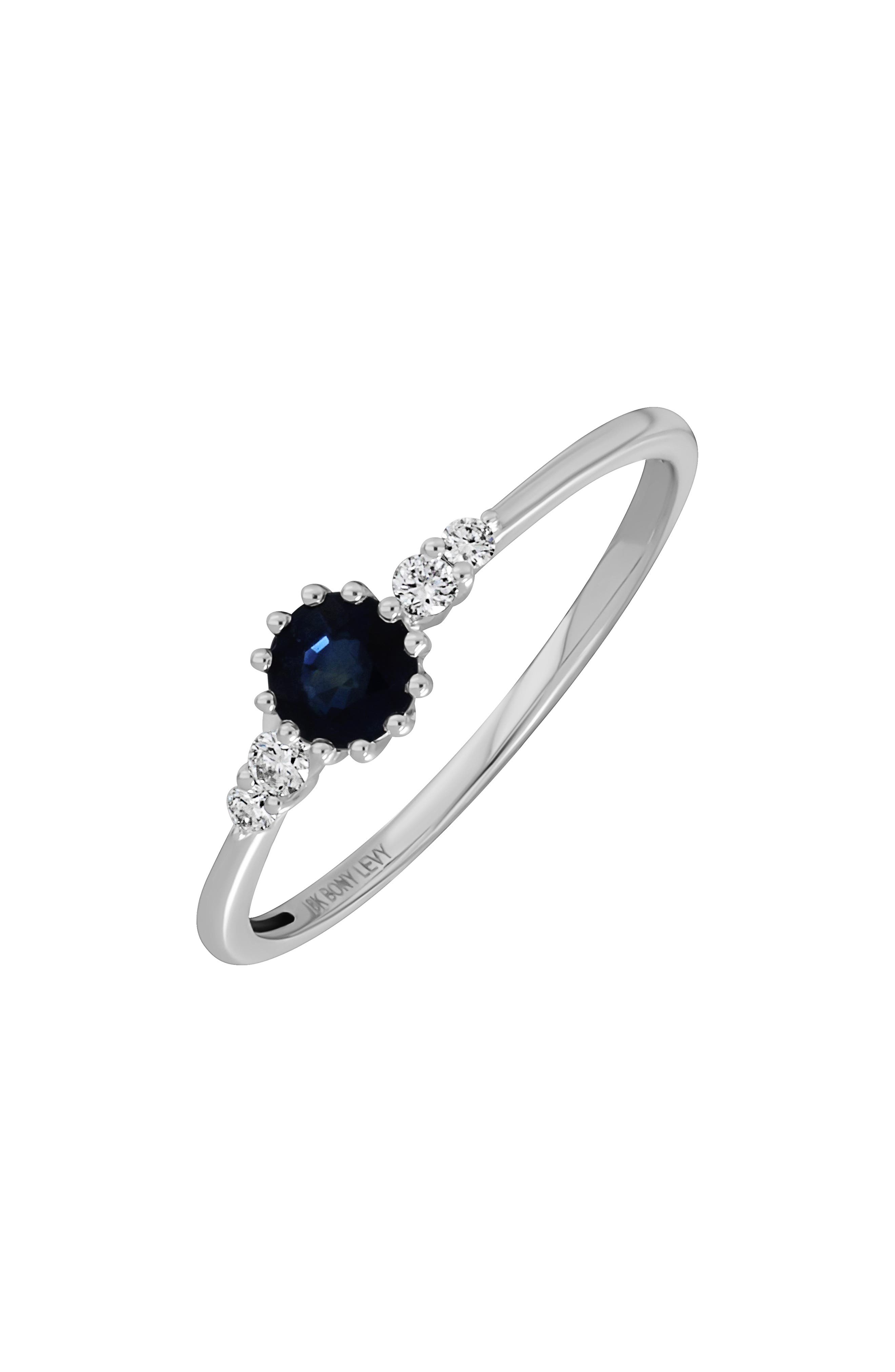 Bony Levy El Mar Trend Diamond & Sapphire Ring