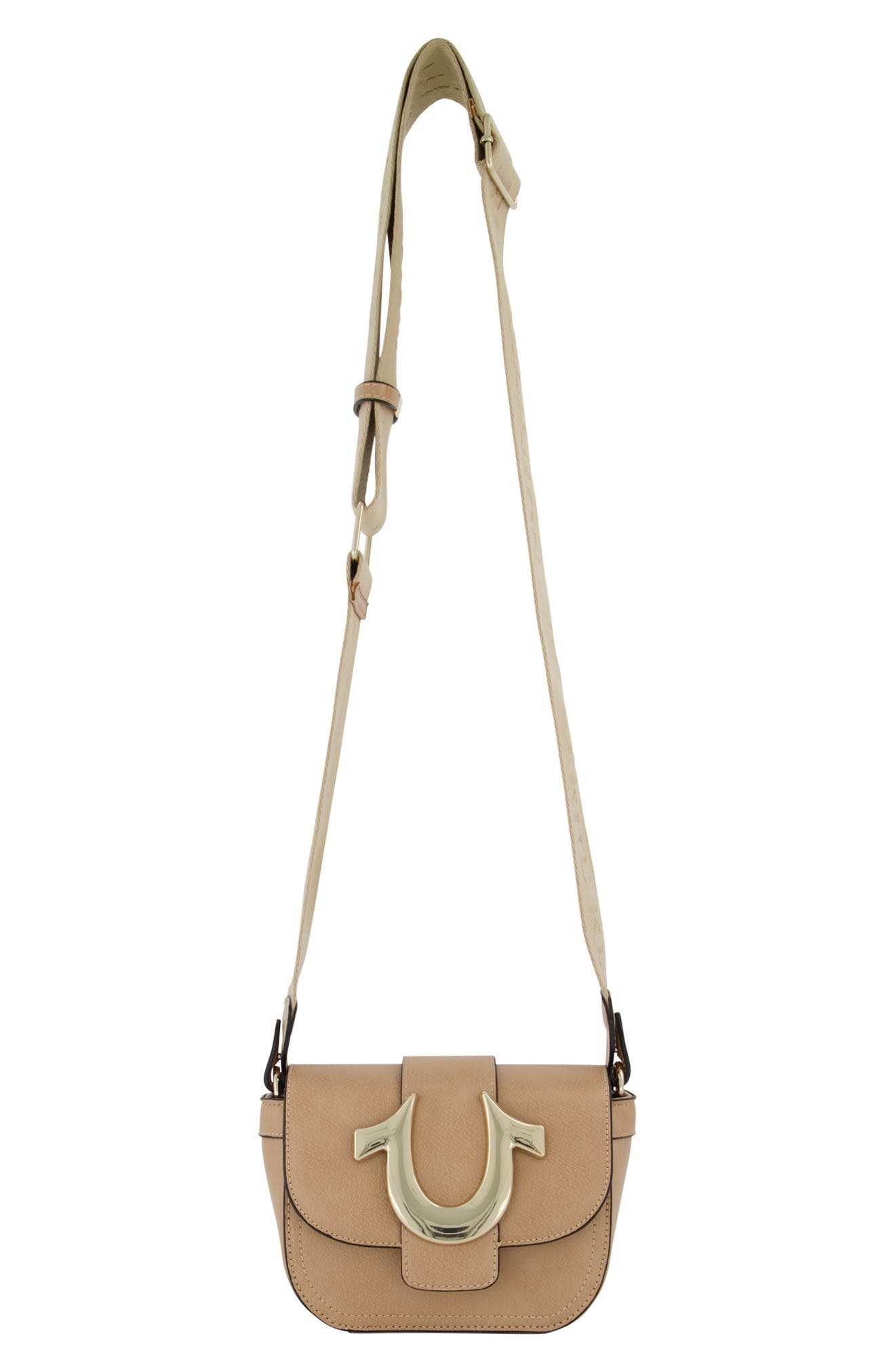 True Religion Mini Flap Crossbody Bag, Alternate, color, Tan