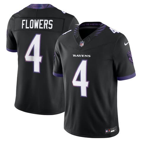 Men's Nike Zay Flowers Black Baltimore Ravens Alternate Alternate Vapor F.U.S.E. Stitched Limited Jersey