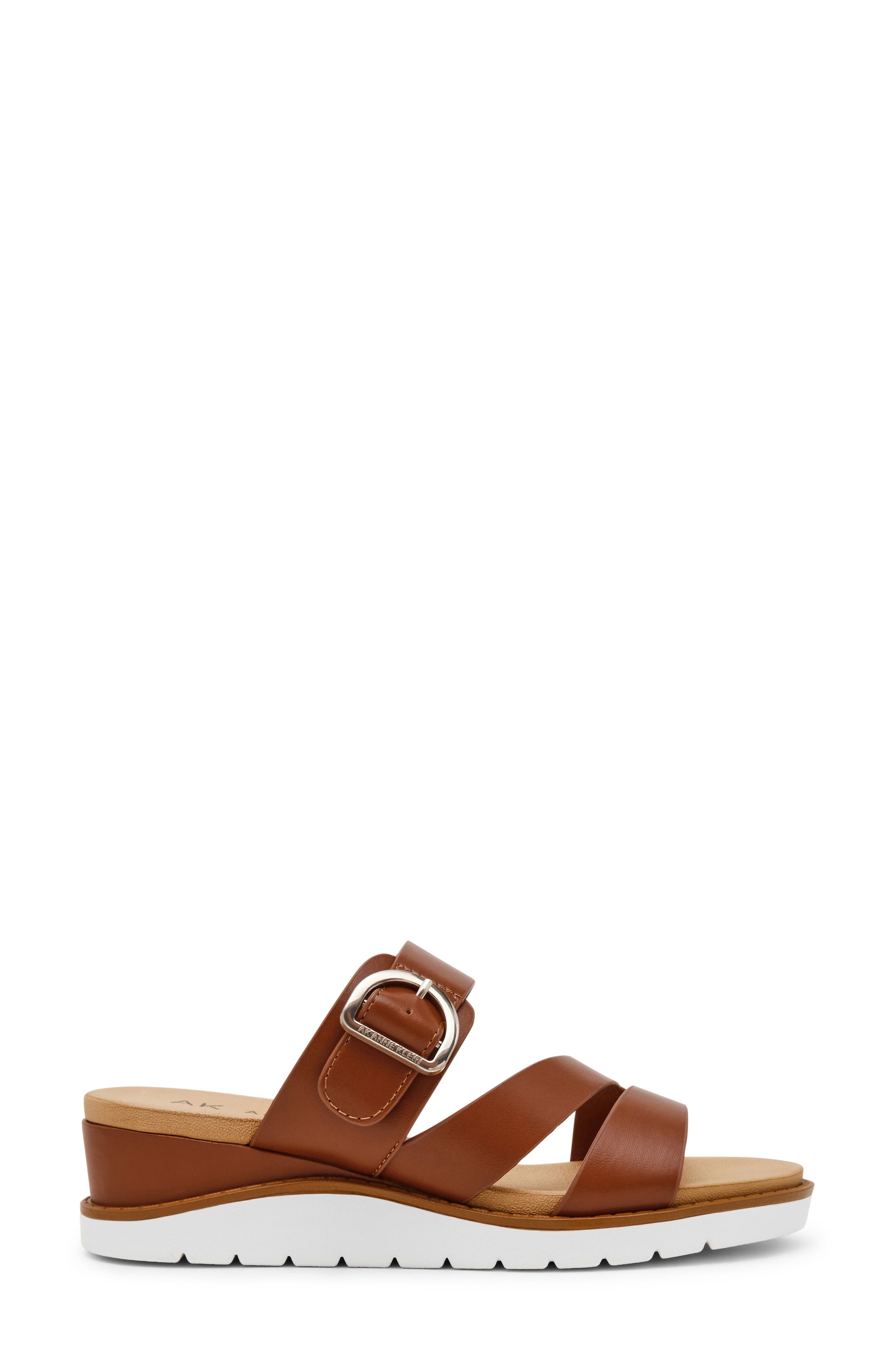 Lalasa Slide Sandal, Alternate, color, COGNAC
