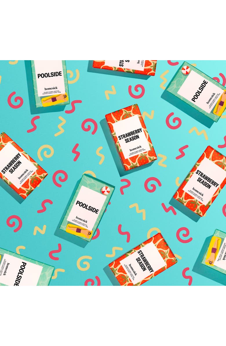 homesick Poolside Candle, Alternate, color, Natural