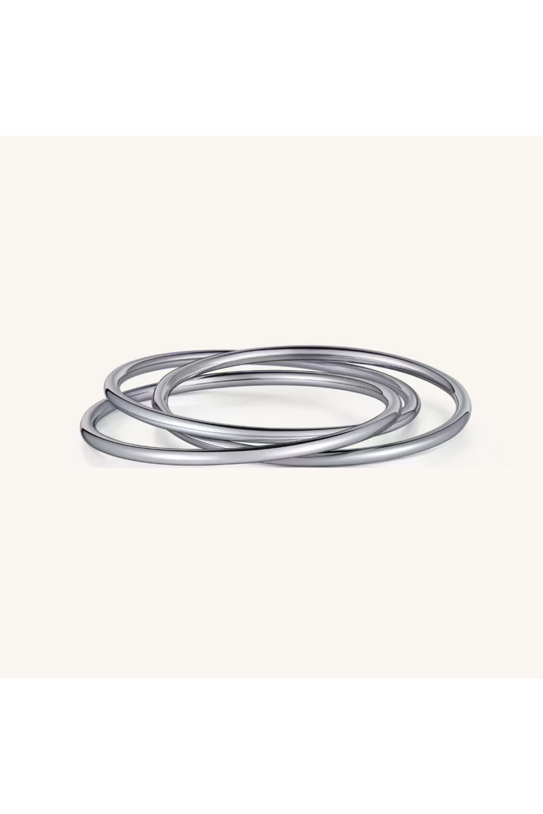 Trinity Fidget Ring, Main, color, Silver
