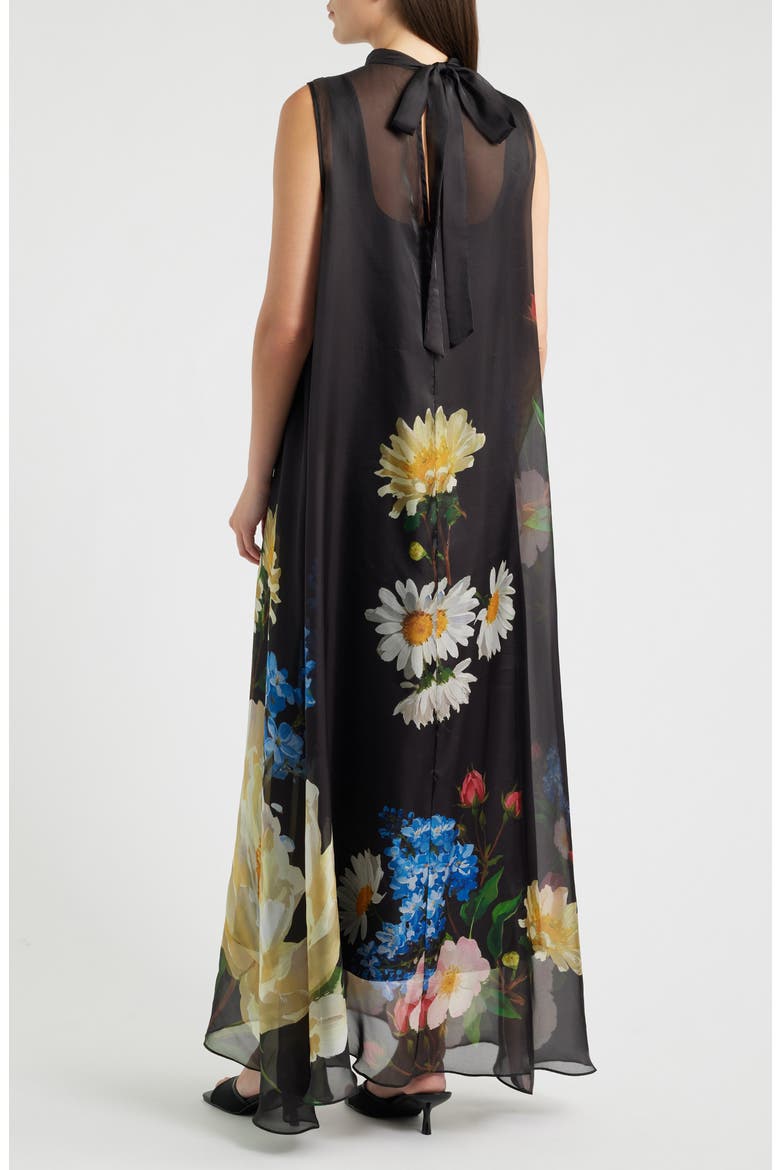 The Christina Moon Flower A-Line Dress, Alternate, color, MOON FLOWER PRINT