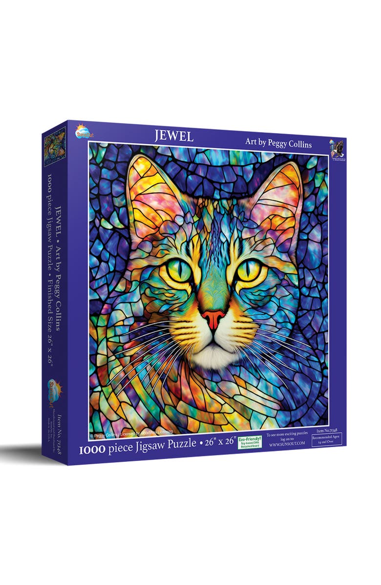 Sunsout Jewel 1000 piece Jigsaw Puzzle for Adults, Main, color, Multicolor