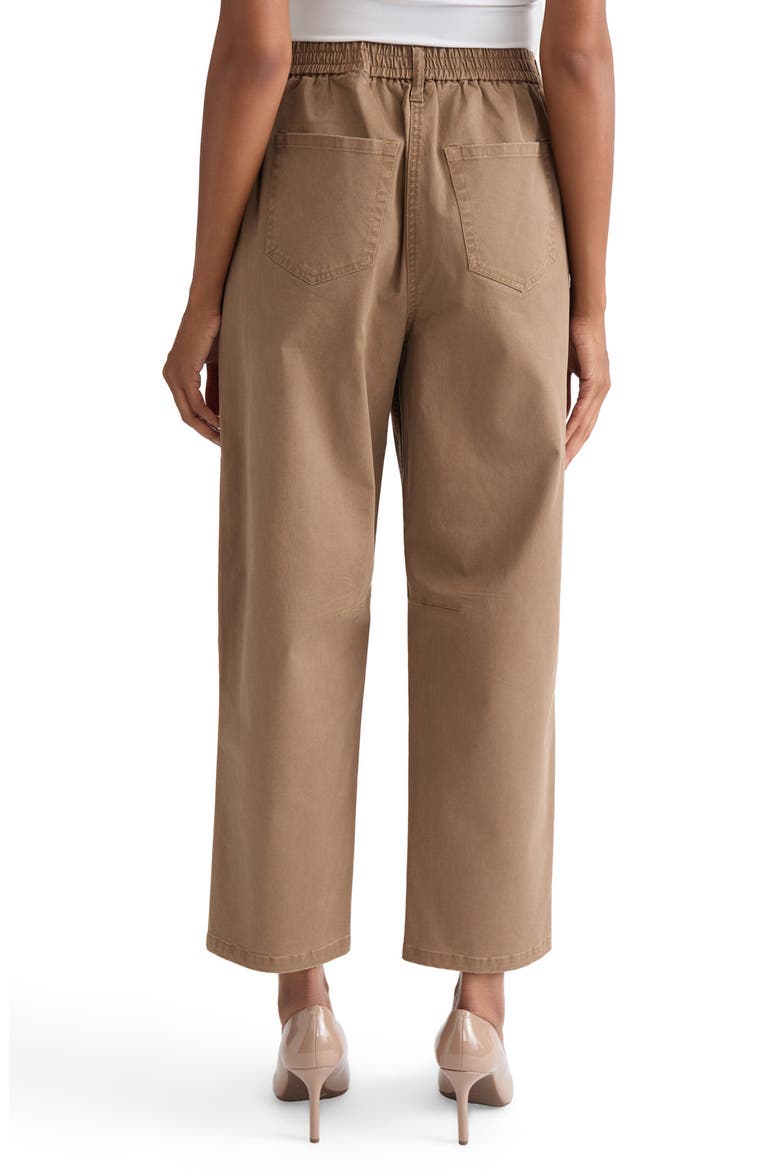 Patch Pocket Barrel Leg Pants, Alternate, color, DEEP MAPLE
