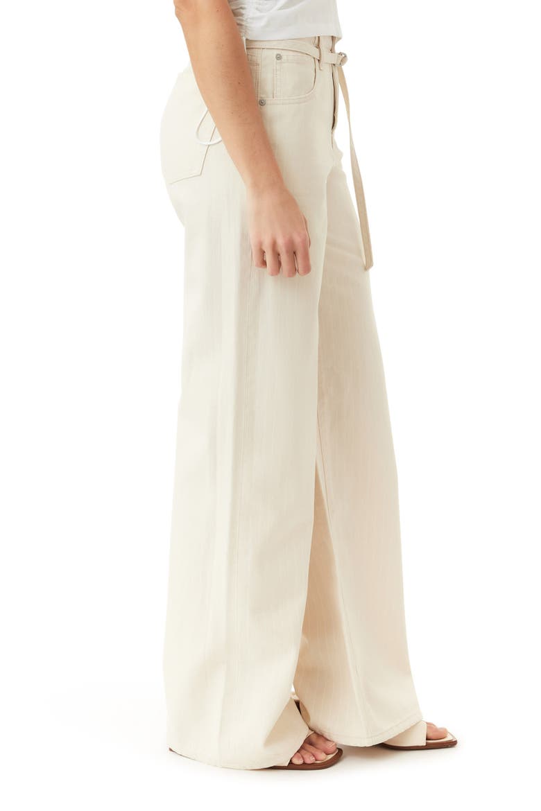 Brynn High Waist Wide Leg Jeans, Alternate, color, SAND STRIPE