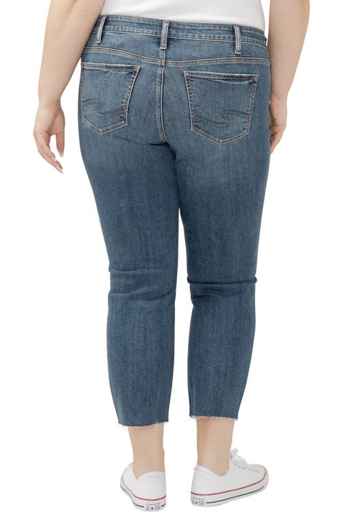 Shop Silver Jeans Co. Elyse Curvy Raw Hem Capri Jeans