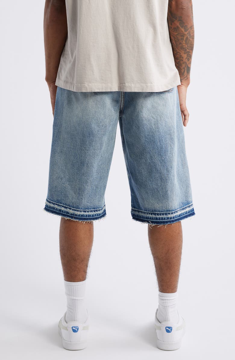 DIET STARTS MONDAY Snake Embroidered Denim Shorts, Alternate, color, 