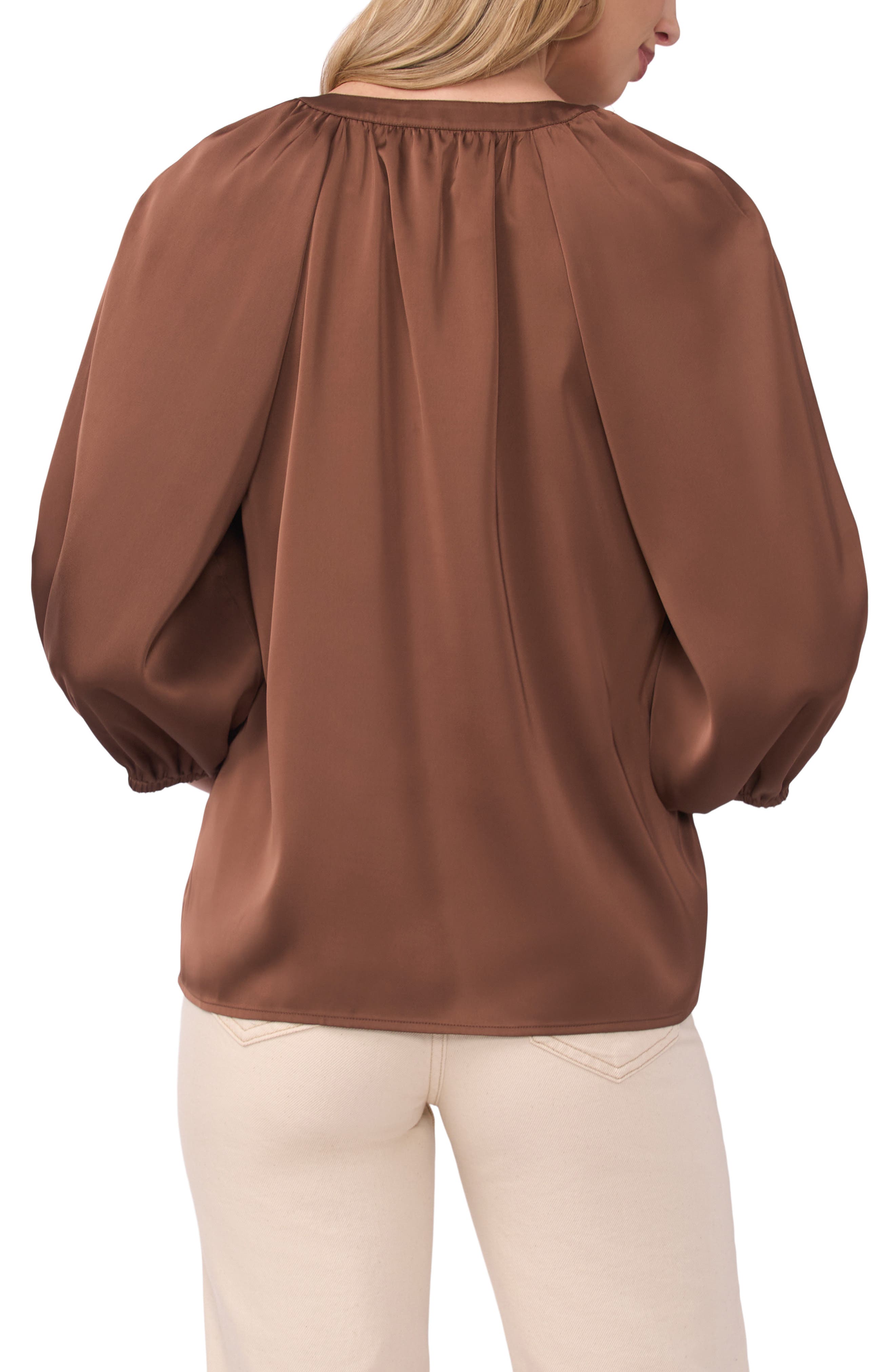 Raglan Sleeve Satin Top - image 2