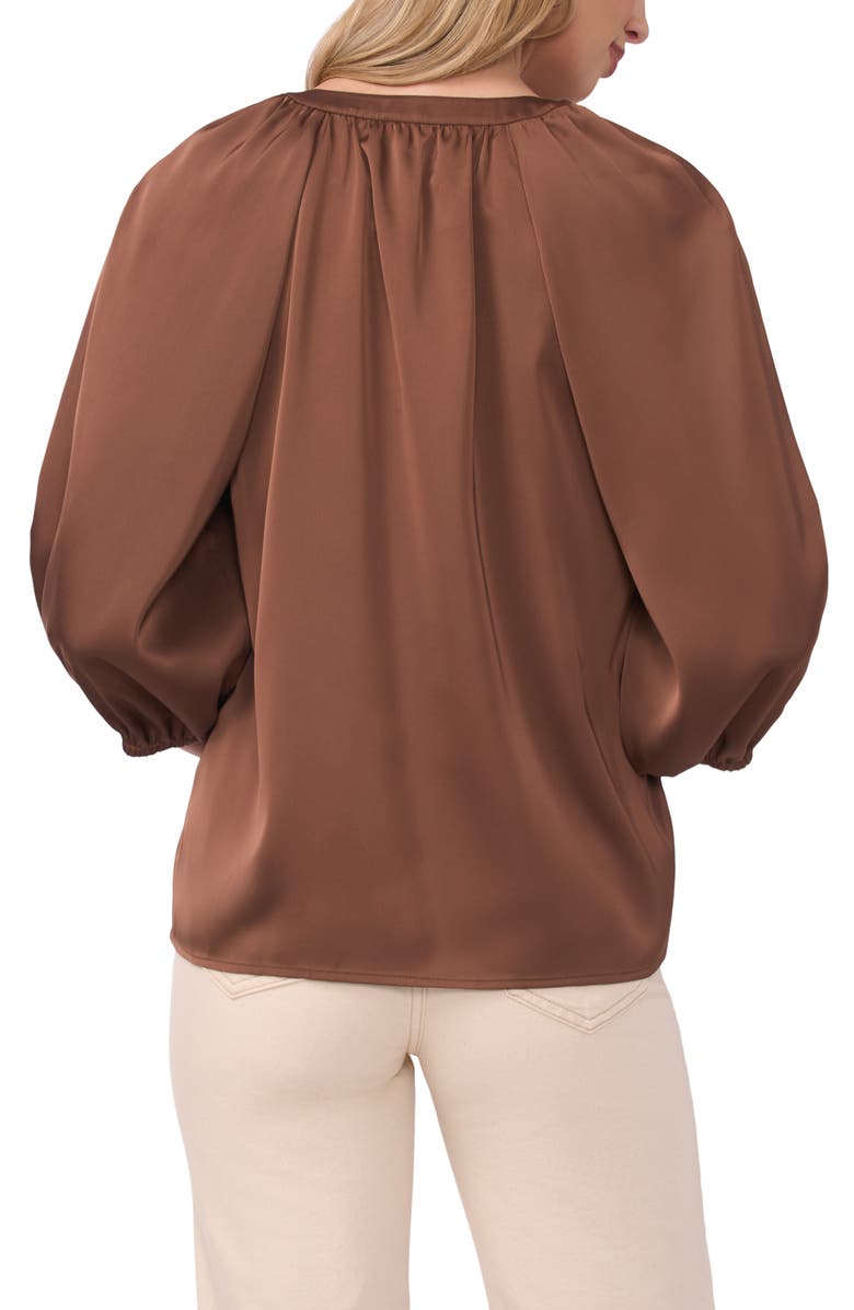Vince Camuto Raglan Sleeve Satin Top, Alternate, color, Cocoa
