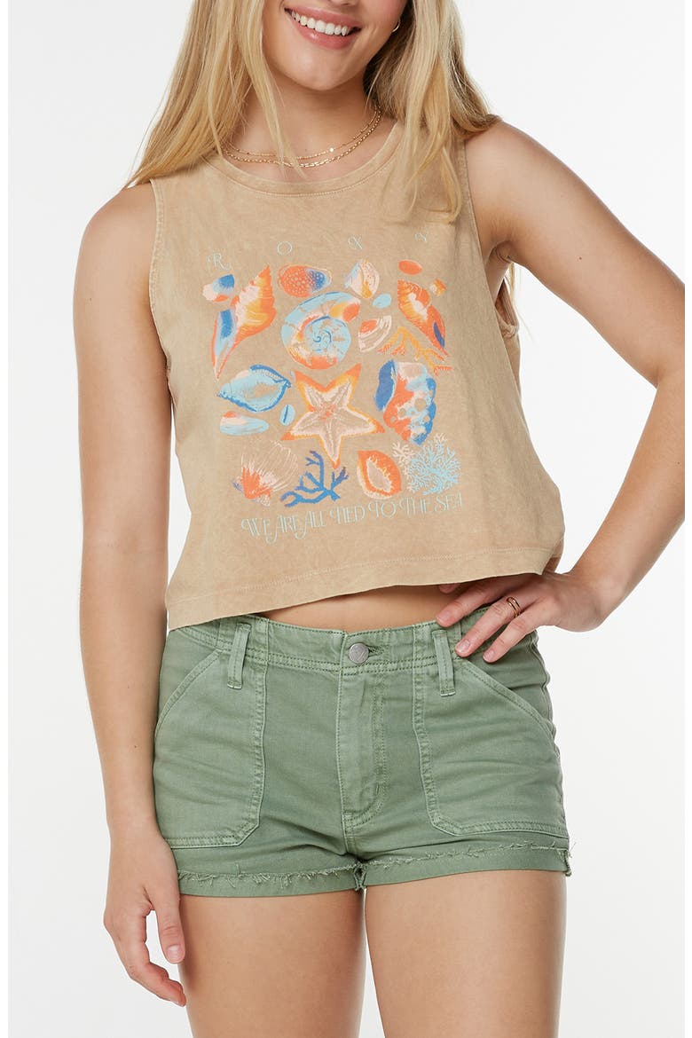 Painted Shells Wildflower Tank, Main, color, PRALINE PAINTED SHELLS