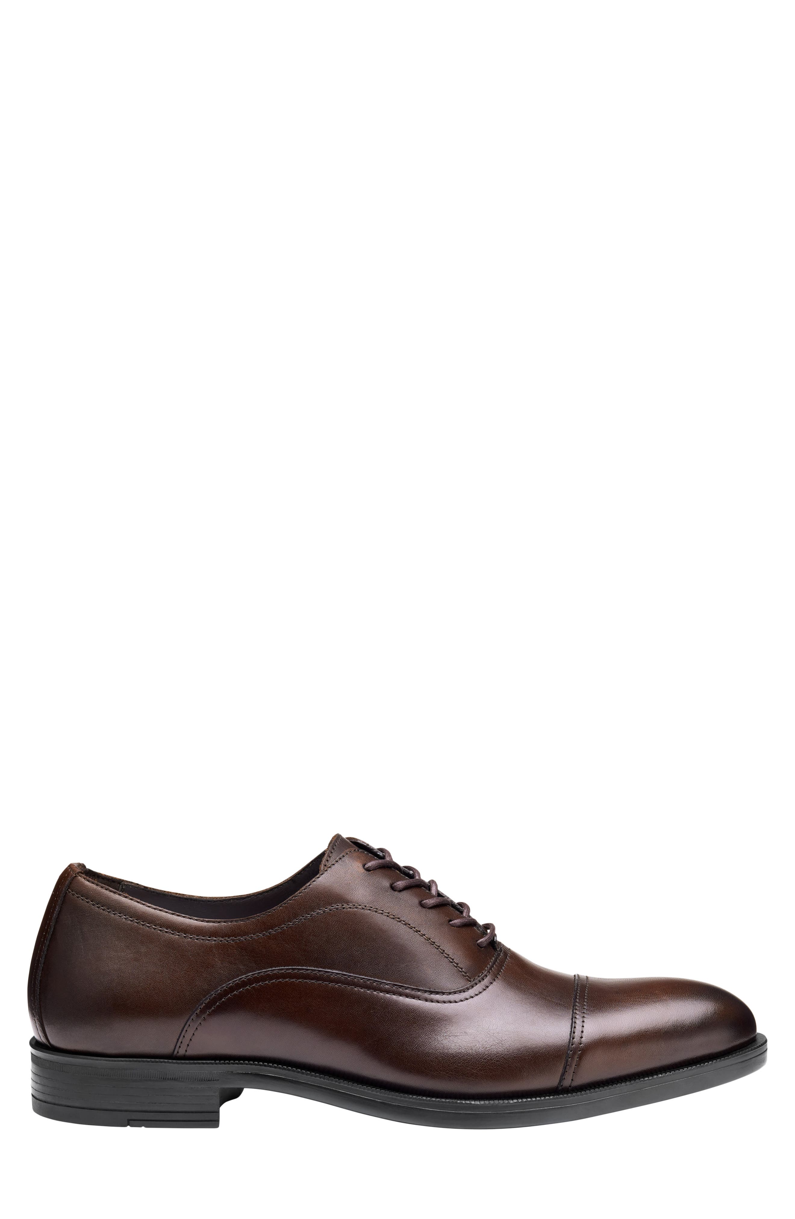 Conlin Cap Toe Oxford, Alternate, color, ESPRESSO FULL GRAIN
