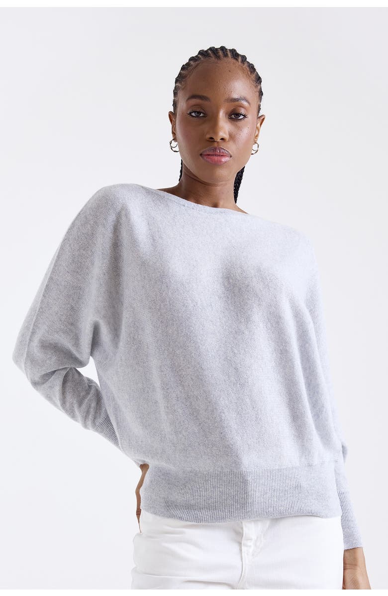 1982 Alaia Long Sleeve 100% Cashmere Sweater, Main, color, Super Grey