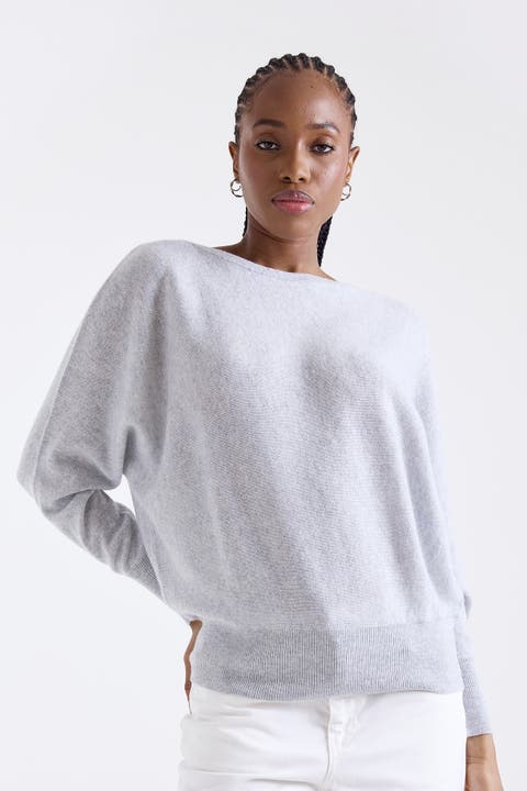 Alaia Long Sleeve 100% Cashmere Sweater