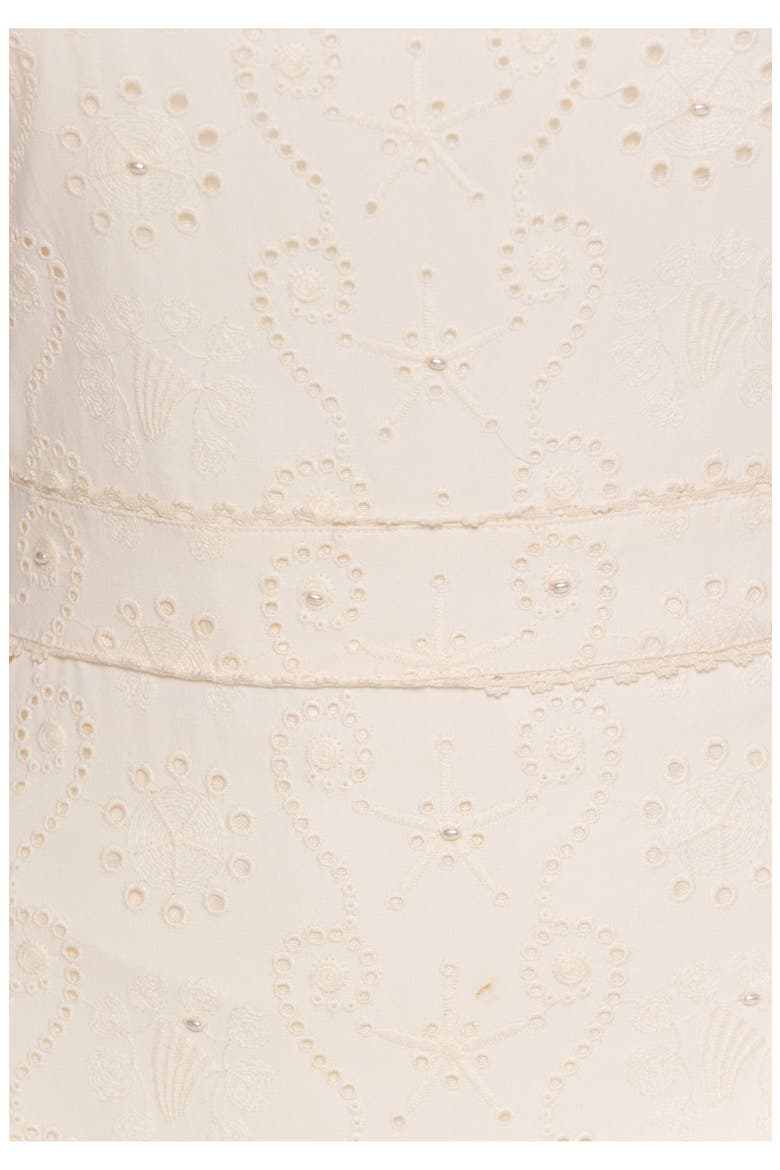Abeja Playa Maxi Cotton Dress, Alternate, color, Ivory