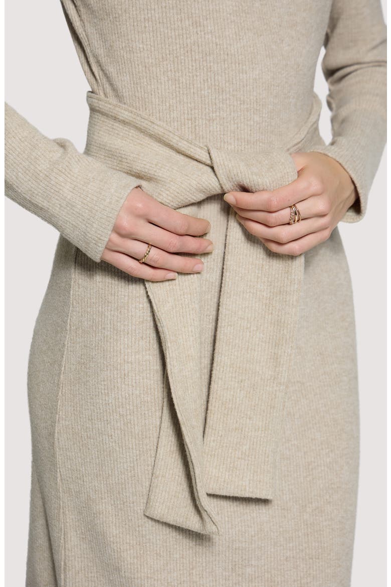 Sloane Long Sleeve Sweater Dress, Alternate, color, GREY