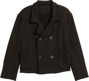 Frank & Eileen Mini Belfast Crop Knit Peacoat