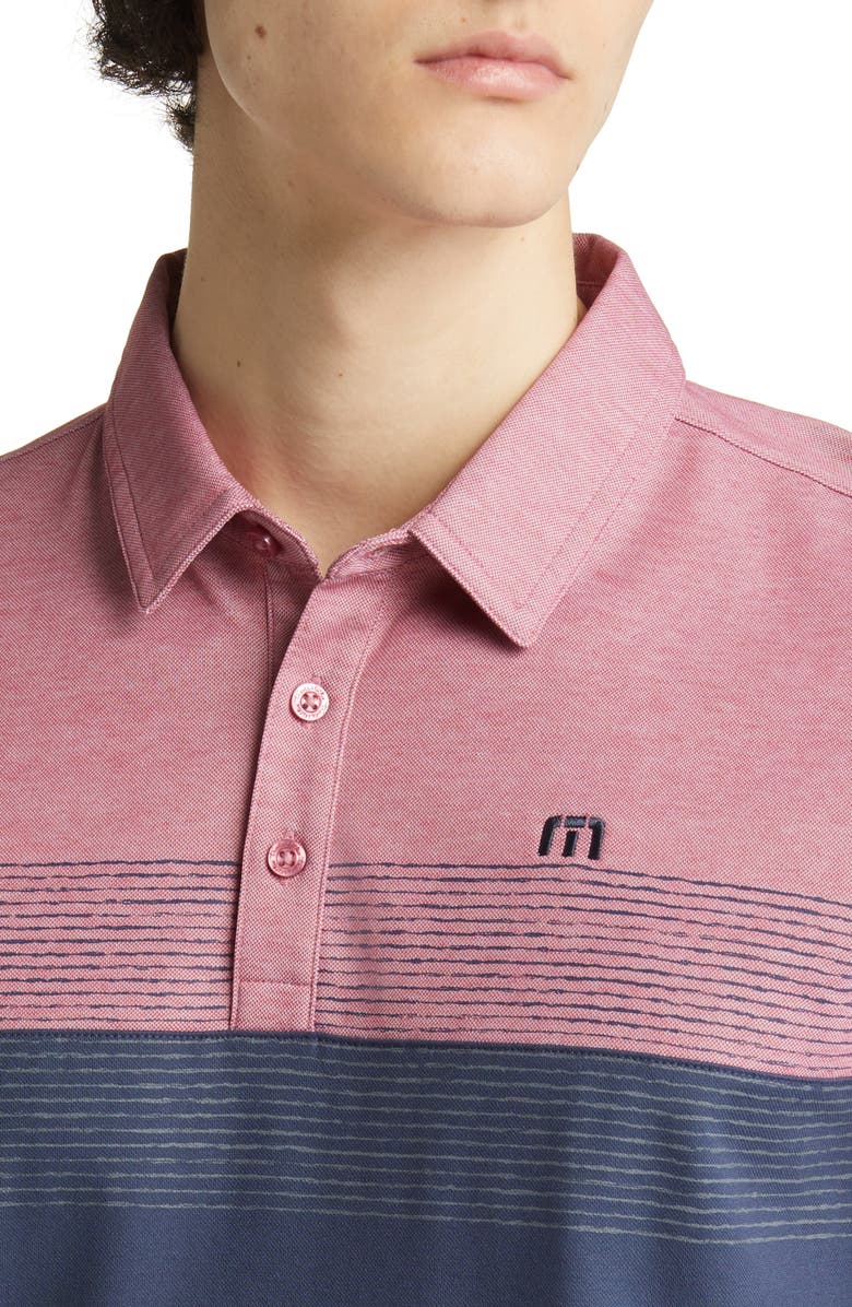 TravisMathew Lake Life Piqué Polo, Alternate, color, Earth Red